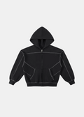 Contrast Stitched Fleece Hoodie